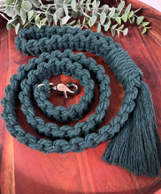 Load image into Gallery viewer, Pine Deluxe Macrame Dog Lead

