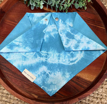 Load image into Gallery viewer, Turquoise Tie Dye Bandana
