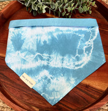 Load image into Gallery viewer, Turquoise Tie Dye Bandana
