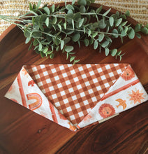 Load image into Gallery viewer, Good Vibes / Gingham Bandana
