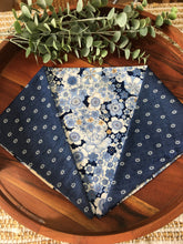 Load image into Gallery viewer, Floral Denim Bandana
